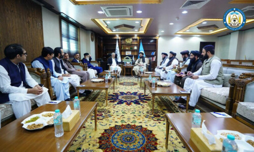 Pakistan seeks &lsquo;security cooperation&rsquo;, raises Bisham attack in Kabul meeting with Afghan Taliban