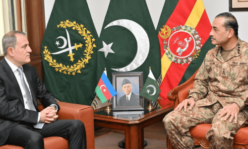Azerbaijan FM meets COAS Munir, acknowledges Pakistan’s ‘pivotal role’ in regional stability: ISPR Azerbaijan FM meets COAS Munir, acknowledges Pakistan’s ‘pivotal role’ in regional stability: ISPR