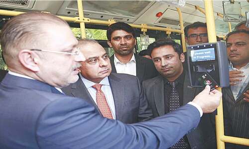 Automated fare collection system for Peoples Buses launched in Karachi