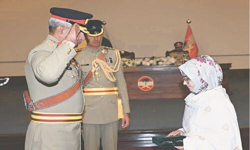 Military awards conferred on army personnel