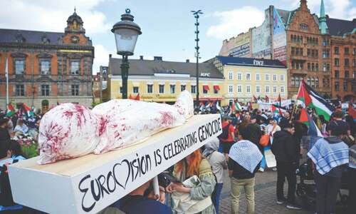 Dutch contestant expelled as Eurovision braces for protests