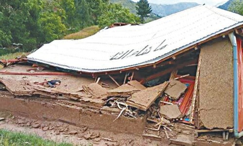 Rainstorm destroys three houses in Shangla
