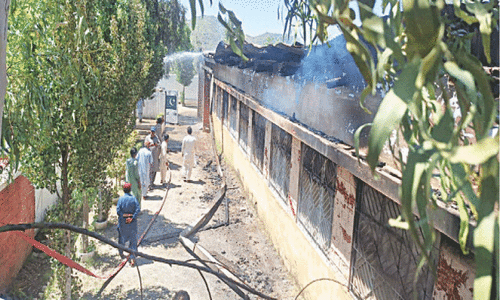 Fire destroys Haripur girls school Fire destroys Haripur girls school