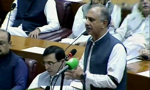NA opposition leader assails budget’s ‘economic terrorism’ as debate opens on finance bill NA opposition leader assails budget’s ‘economic terrorism’ as debate opens on finance bill
