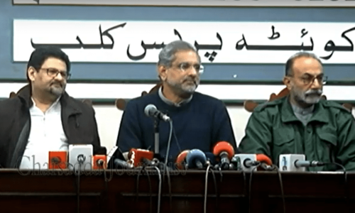 Miftah Ismail, Khaqan Abbasi launch &lsquo;Awaam Pakistan&rsquo; party
