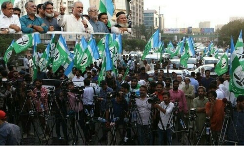 JI rallies in Quetta against power tariff hike, outages JI rallies in Quetta against power tariff hike, outages