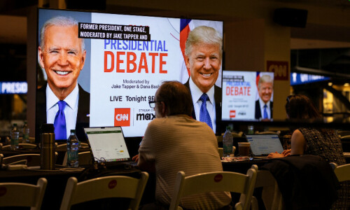 Biden and Trump lock horns in high stakes debate Biden and Trump lock horns in high stakes debate