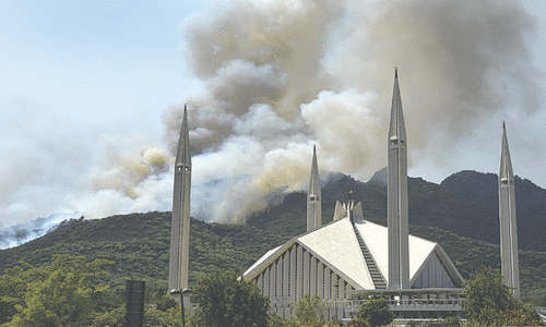 Three suspects arrested as more fires erupt on Margalla Hills