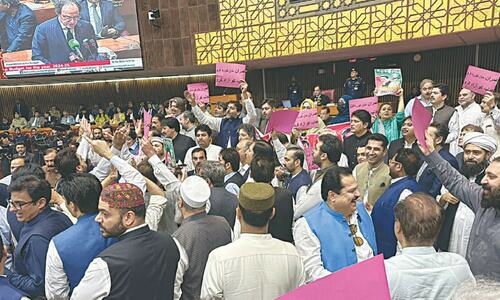 Budget 2024-25: PTI stages protest in Senate against new tax proposals