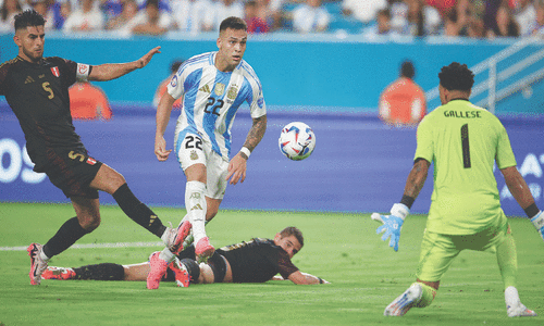 No Messi, no problem as Argentina down Peru No Messi, no problem as Argentina down Peru