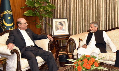 Ghulam Ahmed Bilour meets Zardari after polls demand