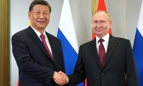 Security group led by China, Russia &lsquo;key pillar&rsquo; of world order, Putin tells Xi