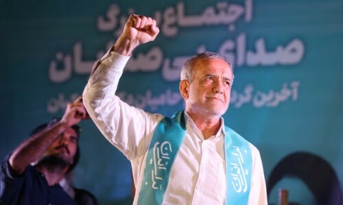 Moderate Pezeshkian wins Iran presidential election, urges people to stick with him