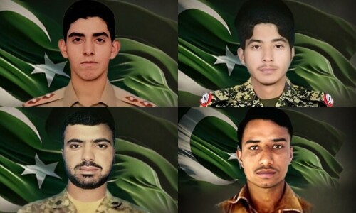 4 Pakistan Army personnel martyred in gun battles with terrorists in KP’s Waziristan districts: ISPR 4 Pakistan Army personnel martyred in gun battles with terrorists in KP’s Waziristan districts: ISPR