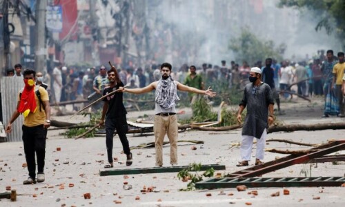 Bangladesh government declares two &lsquo;public holidays&rsquo; citing situation in country, curfew in place