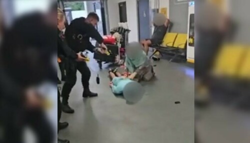 UK police officer suspended after video of violent arrest at Manchester Airport sparks protest