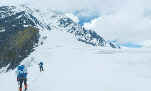 Three young climbers scale 6,050m Thalo Zom Peak in Swat