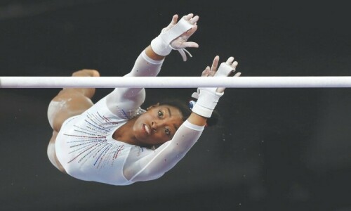 Biles submits new uneven bars element for Games