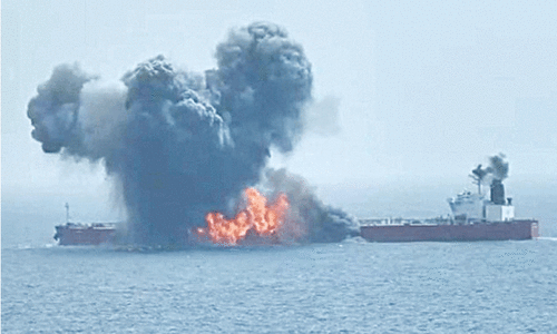 Oil spill feared in Red Sea as Houthis attack tanker