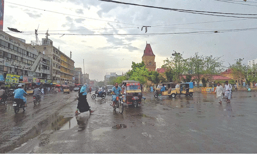 Patchy rain does little to cool down sweaty Karachiites