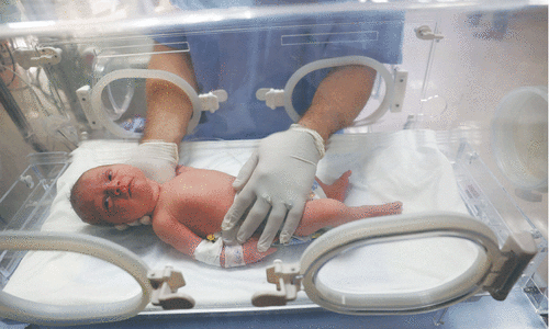 Newborn saved from dead mother&rsquo;s womb in Gaza