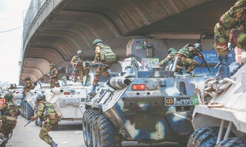 Army patrols streets as Bangladesh police fire on curfew violators