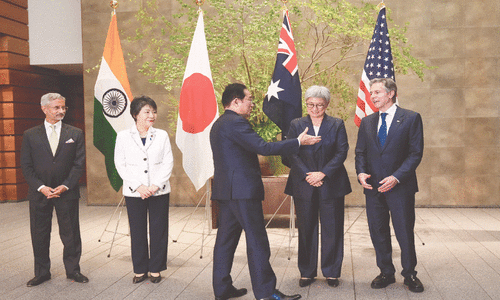 Quad &lsquo;seriously concerned&rsquo; about situation in South China Sea