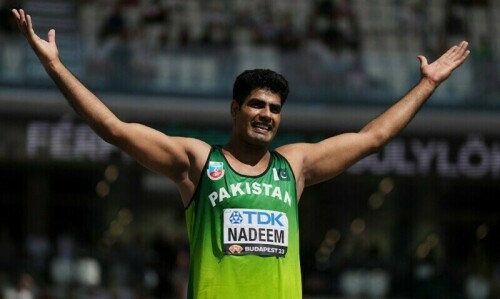 Capital&rsquo;s road to be named after Arshad Nadeem