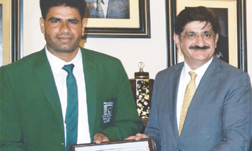 Sindh CM awards Arshad Nadeem Rs50m for Olympic performance Sindh CM awards Arshad Nadeem Rs50m for Olympic performance