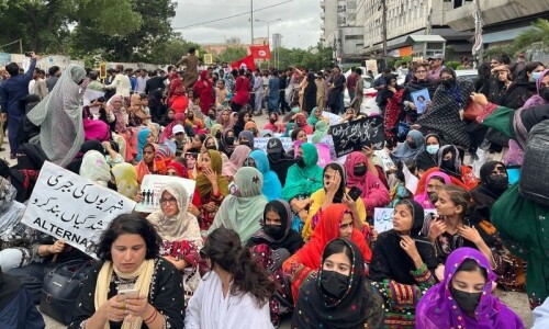 Hundreds in Karachi march against enforced disappearances Hundreds in Karachi march against enforced disappearances