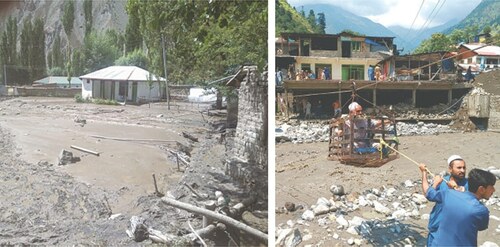 Families homeless as Glof destroys Chitral village