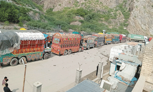Afghan transporters caught unaware of new border restriction Afghan transporters caught unaware of new border restriction