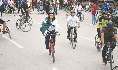 Cyclists, bikers, car enthusiasts hold rallies in Karachi