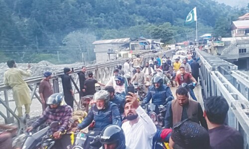 Visitors leave Kaghan as Frontier Works Organisation reopens bridge after repair