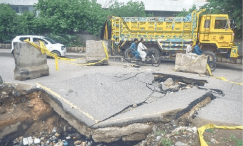 Karachi roads in ruins as five-day rain spell leaves a trail of destruction