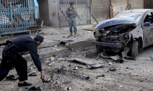 Six killed, 13 wounded in Kabul suicide bombing: police Six killed, 13 wounded in Kabul suicide bombing: police