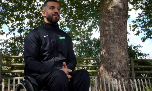Palestinian Paralympic athlete Fadi Aldeeb sees himself as a voice for his people