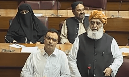 Fazl urges parliament to hold dialogue with people of Balochistan, KP on security issues