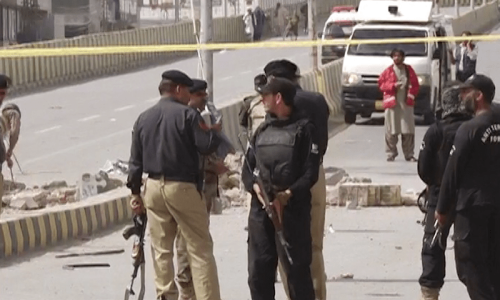 Quetta police station attacked amid protest against &lsquo;blasphemy&rsquo;