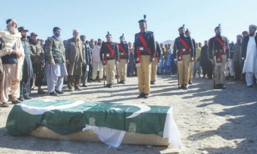 Levies man killed in Quetta Levies man killed in Quetta