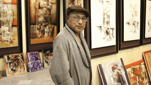 Artist Mansoor Rahi’s son accused of stealing his paintings worth Rs1bn Artist Mansoor Rahi’s son accused of stealing his paintings worth Rs1bn