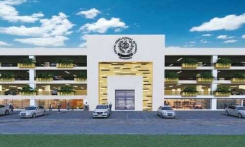 Completion of Islamabad’s first parking plaza still not in sight Completion of Islamabad’s first parking plaza still not in sight