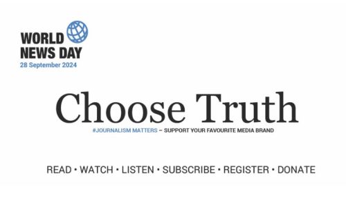 Annual World News Day to be marked on Sept 28 to highlight importance of fact-based journalism