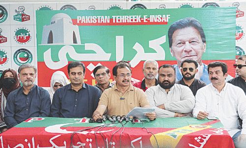 PTI slams Sindh govt for ‘not helping’ people after heavy rains