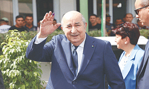 Algeria declares President Tebboune election winner with 95pc of vote Algeria declares President Tebboune election winner with 95pc of vote