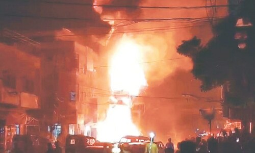 Man dies in fire at &lsquo;illegal&rsquo; petrol pump in Shah Faisal Colony