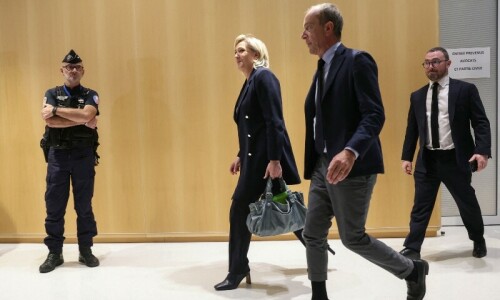 Le Pen goes on trial on charges  of embezzlement