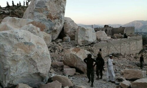 Boulder kills two mineworkers in Mohmand