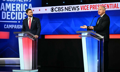 US vice-president rivals defend Trump and Harris in polite election debate