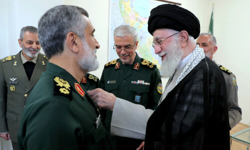 Khamenei decorates commander for Israel attack